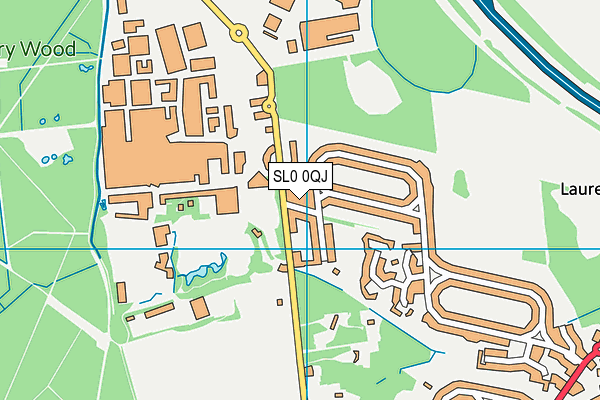 SL0 0QJ map - OS VectorMap District (Ordnance Survey)