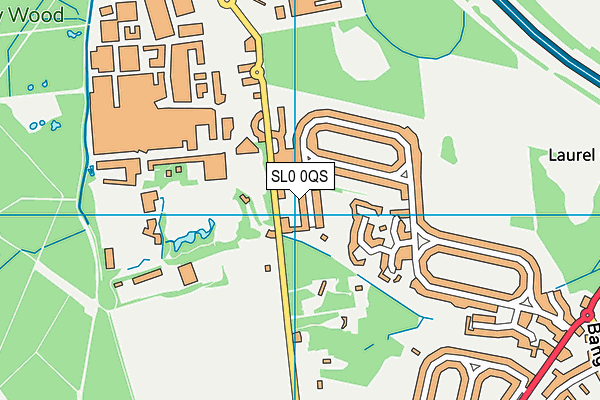 SL0 0QS map - OS VectorMap District (Ordnance Survey)