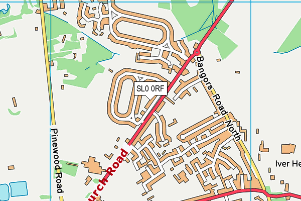 SL0 0RF map - OS VectorMap District (Ordnance Survey)