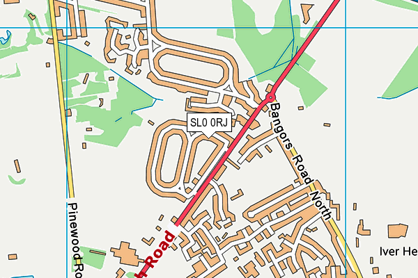 SL0 0RJ map - OS VectorMap District (Ordnance Survey)