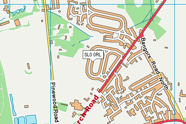 SL0 0RL map - OS VectorMap District (Ordnance Survey)