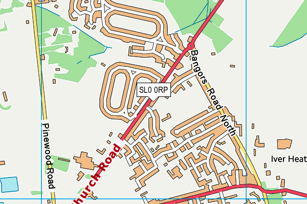 SL0 0RP map - OS VectorMap District (Ordnance Survey)