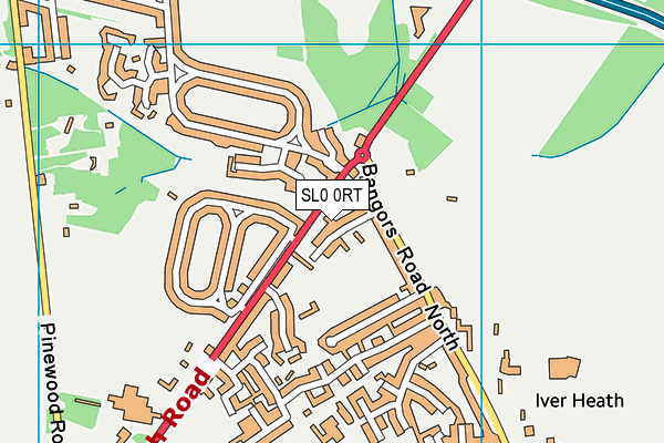 SL0 0RT map - OS VectorMap District (Ordnance Survey)