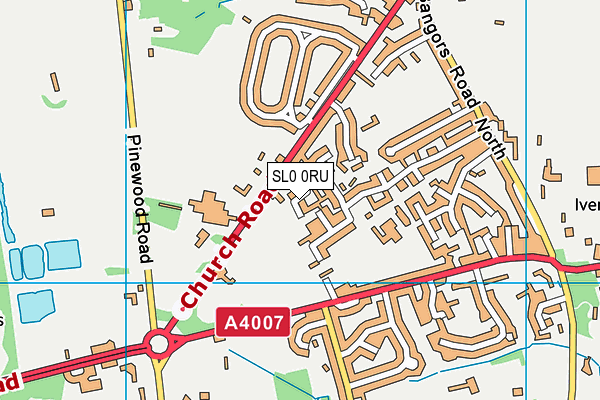 SL0 0RU map - OS VectorMap District (Ordnance Survey)