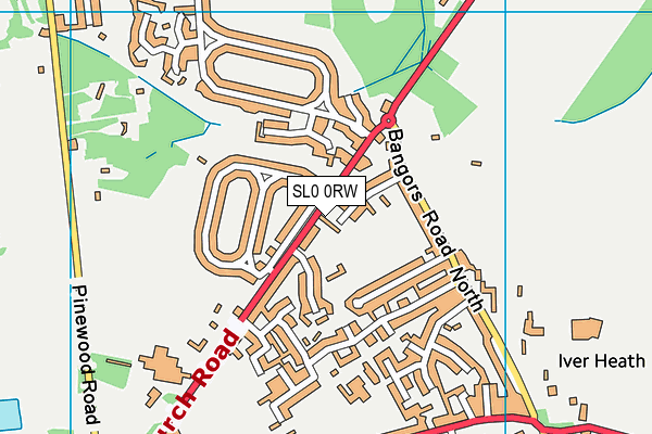 SL0 0RW map - OS VectorMap District (Ordnance Survey)