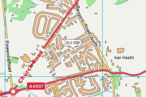 SL0 0SB map - OS VectorMap District (Ordnance Survey)
