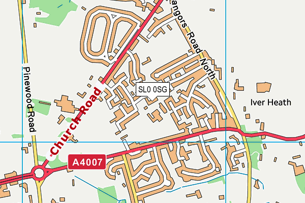 SL0 0SG map - OS VectorMap District (Ordnance Survey)