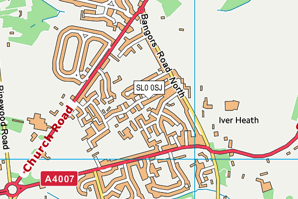 SL0 0SJ map - OS VectorMap District (Ordnance Survey)