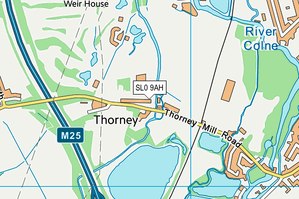 SL0 9AH map - OS VectorMap District (Ordnance Survey)