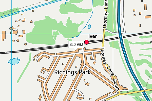 SL0 9BJ map - OS VectorMap District (Ordnance Survey)