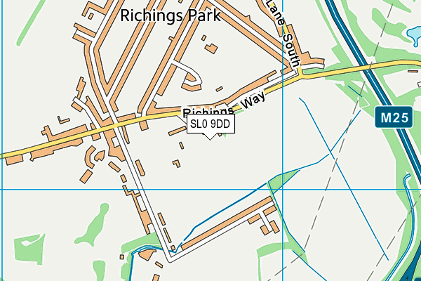 SL0 9DD map - OS VectorMap District (Ordnance Survey)