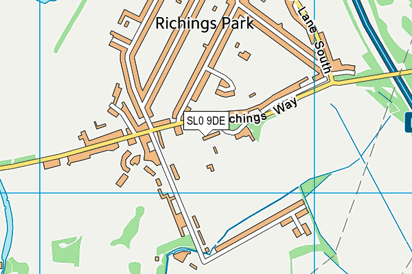 SL0 9DE map - OS VectorMap District (Ordnance Survey)