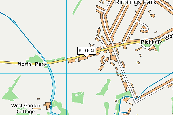 SL0 9DJ map - OS VectorMap District (Ordnance Survey)