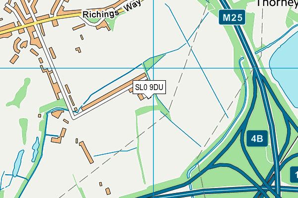 SL0 9DU map - OS VectorMap District (Ordnance Survey)