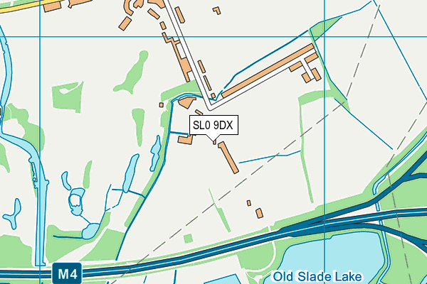 SL0 9DX map - OS VectorMap District (Ordnance Survey)