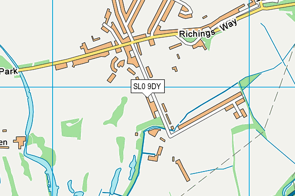 SL0 9DY map - OS VectorMap District (Ordnance Survey)