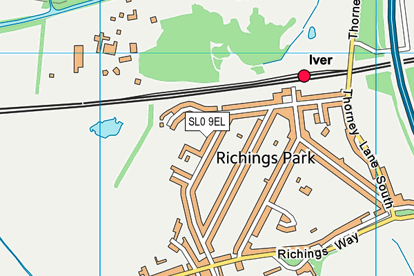 SL0 9EL map - OS VectorMap District (Ordnance Survey)