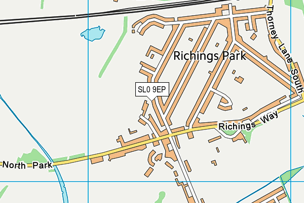 SL0 9EP map - OS VectorMap District (Ordnance Survey)