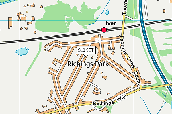Map of RICHINGS PARK SERVICES LTD at district scale