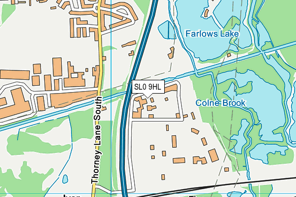 SL0 9HL map - OS VectorMap District (Ordnance Survey)