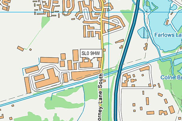 SL0 9HW map - OS VectorMap District (Ordnance Survey)