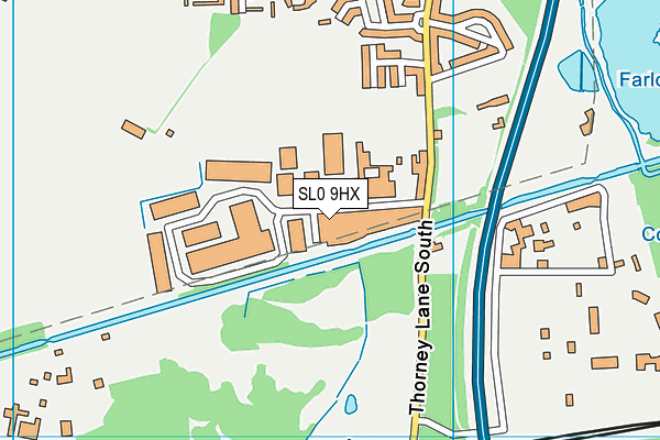 SL0 9HX map - OS VectorMap District (Ordnance Survey)
