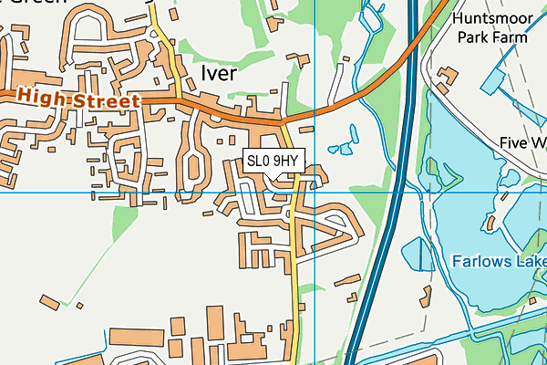 SL0 9HY map - OS VectorMap District (Ordnance Survey)