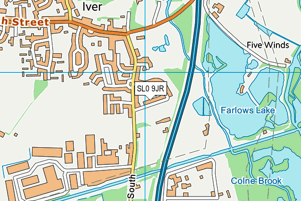 SL0 9JR map - OS VectorMap District (Ordnance Survey)