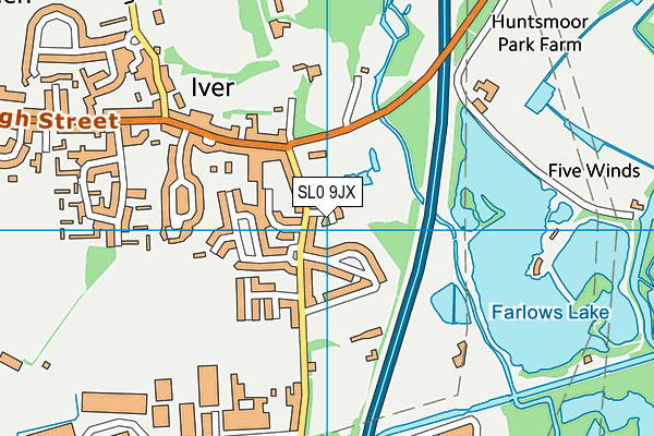 SL0 9JX map - OS VectorMap District (Ordnance Survey)