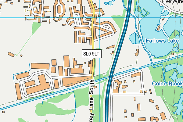 SL0 9LT map - OS VectorMap District (Ordnance Survey)