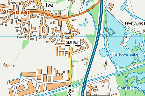 SL0 9LY map - OS VectorMap District (Ordnance Survey)