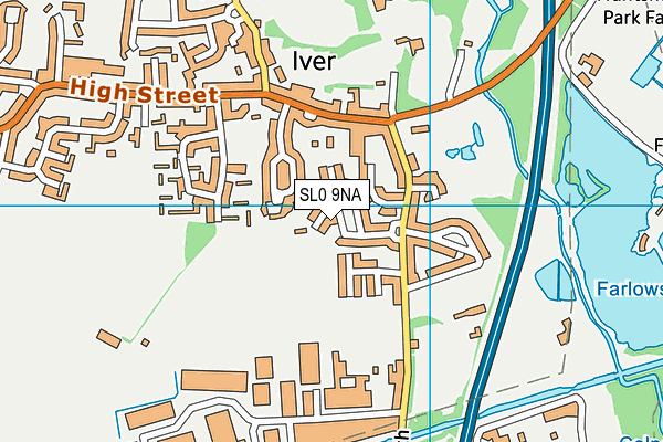 SL0 9NA map - OS VectorMap District (Ordnance Survey)