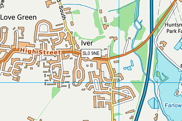 SL0 9NE map - OS VectorMap District (Ordnance Survey)