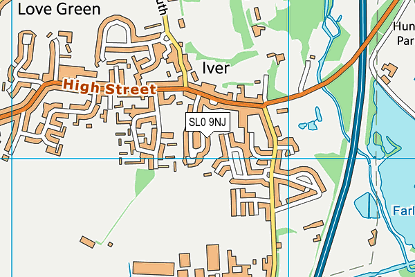 SL0 9NJ map - OS VectorMap District (Ordnance Survey)