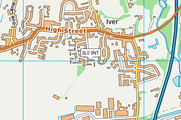 Iver Village Infant Academy map (SL0 9NT) - OS VectorMap District (Ordnance Survey)