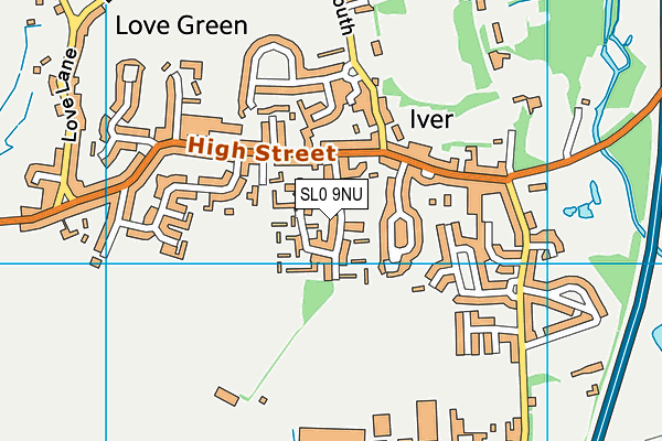 SL0 9NU map - OS VectorMap District (Ordnance Survey)