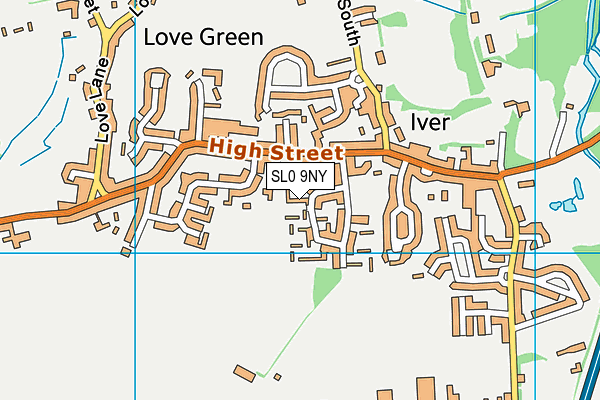 SL0 9NY map - OS VectorMap District (Ordnance Survey)