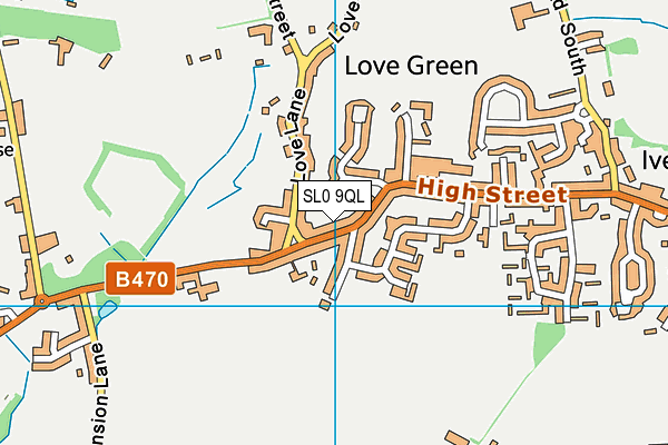 SL0 9QL map - OS VectorMap District (Ordnance Survey)
