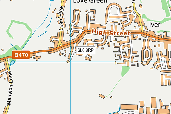 SL0 9RP map - OS VectorMap District (Ordnance Survey)