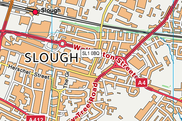 SL1 0BQ map - OS VectorMap District (Ordnance Survey)