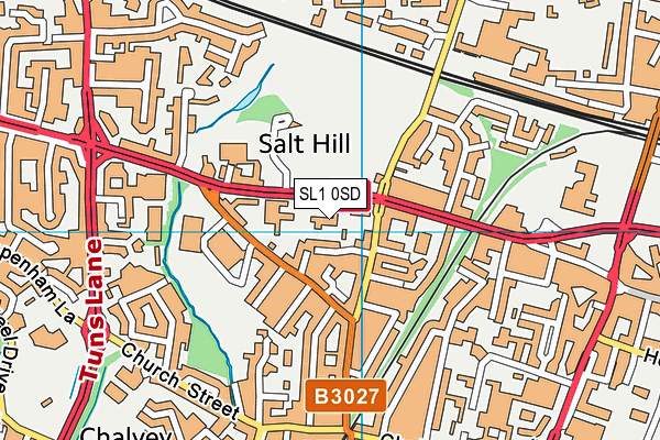 SL1 0SD map - OS VectorMap District (Ordnance Survey)