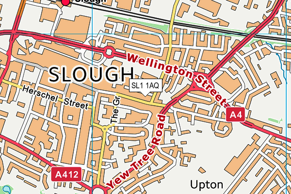 SL1 1AQ map - OS VectorMap District (Ordnance Survey)