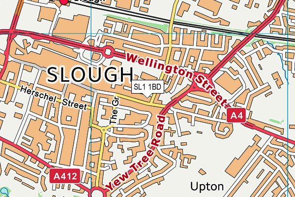 Map of STEAKHOUSE SLOUGH LTD at district scale