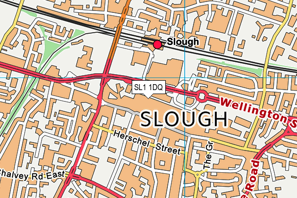 SL1 1DQ map - OS VectorMap District (Ordnance Survey)