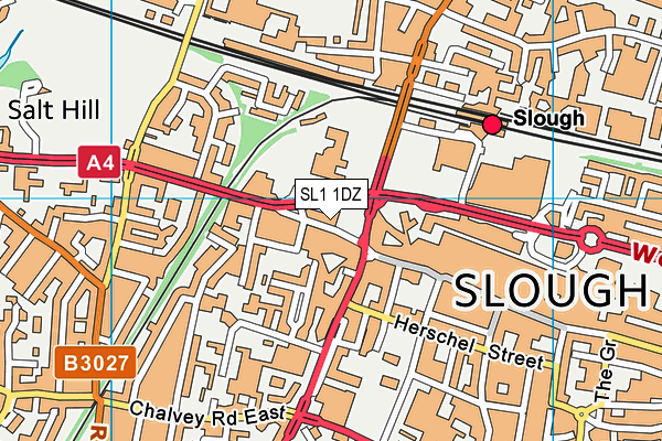 SL1 1DZ map - OS VectorMap District (Ordnance Survey)