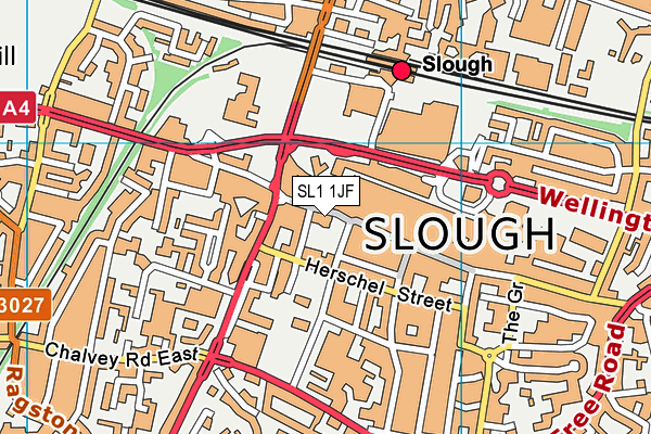 SL1 1JF map - OS VectorMap District (Ordnance Survey)