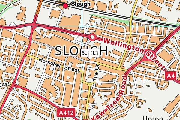 Easygym (Slough) map (SL1 1LN) - OS VectorMap District (Ordnance Survey)