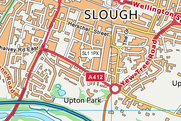 SL1 1PX map - OS VectorMap District (Ordnance Survey)