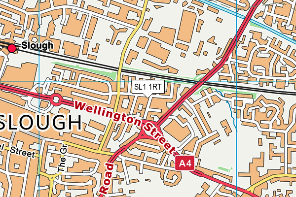 SL1 1RT map - OS VectorMap District (Ordnance Survey)