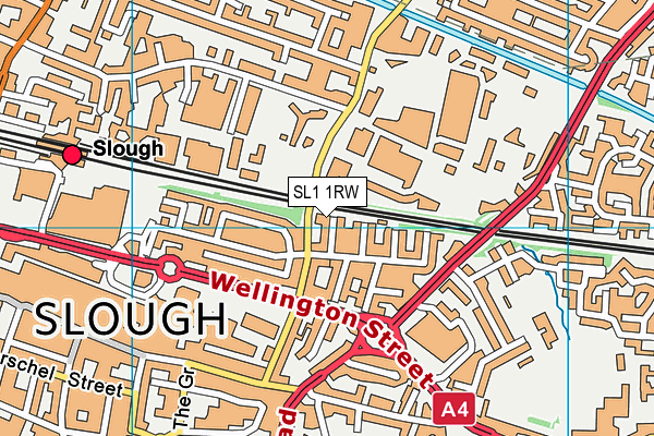 SL1 1RW map - OS VectorMap District (Ordnance Survey)